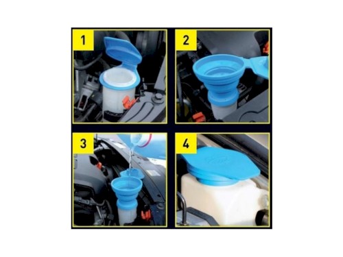 Trychtýř skládací nalévací ostřikovačů